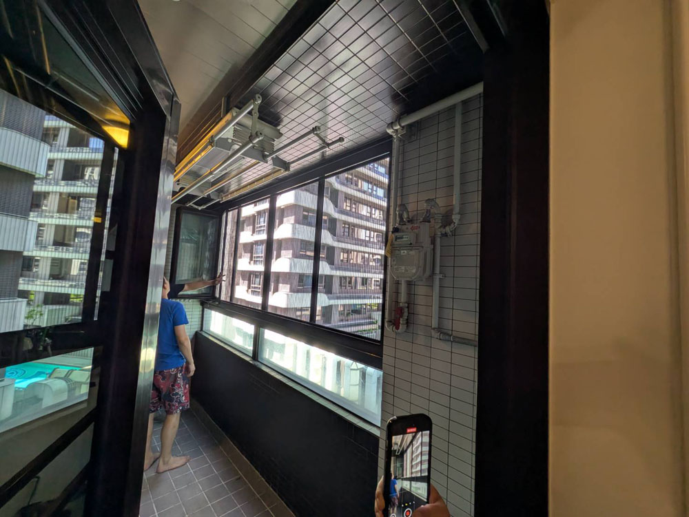 新莊中央路6樓6片開景陽台窗