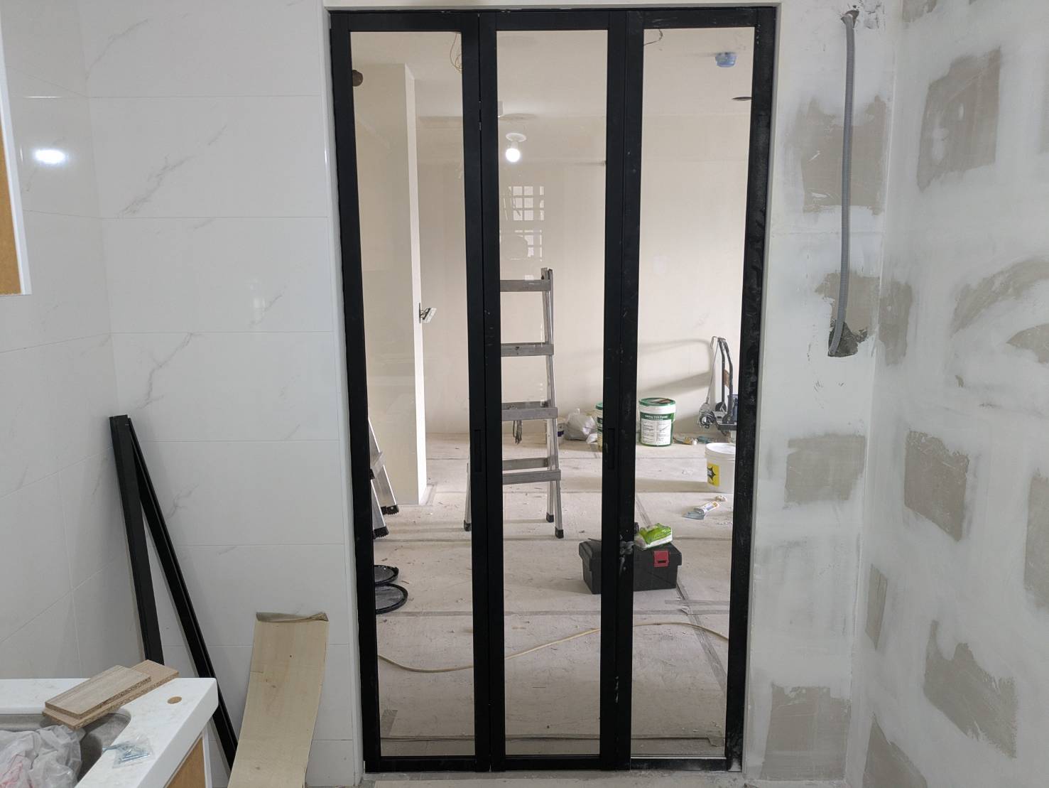 桃園清溪一路3片折疊門