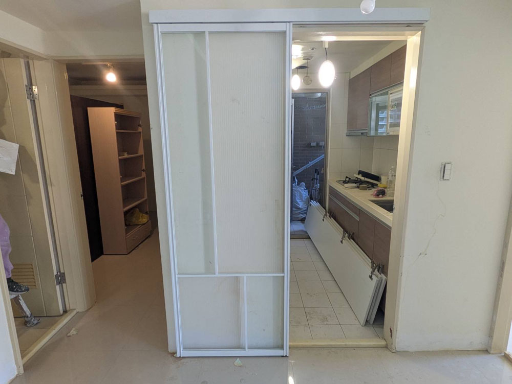 林口文化三路室內細鋁框橫拉門